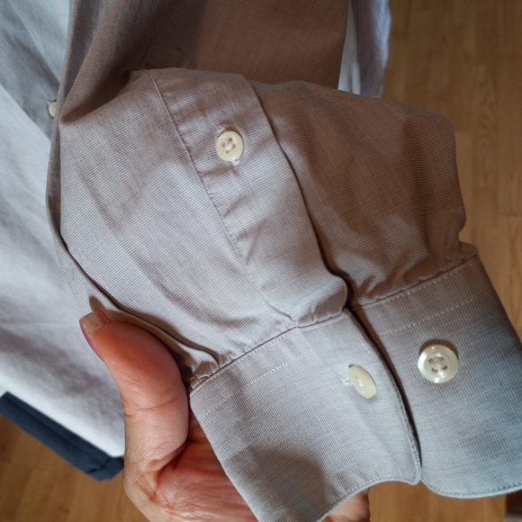 Brooks Brothers Crew Slim Fit Blue 16 1/2-32/33 Button Down Long Sleeves Shirt - Picture 4 of 7